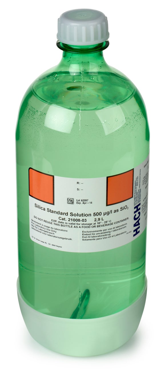 Solución de sílice estándar, 0,5 mg/L, 2,9 L